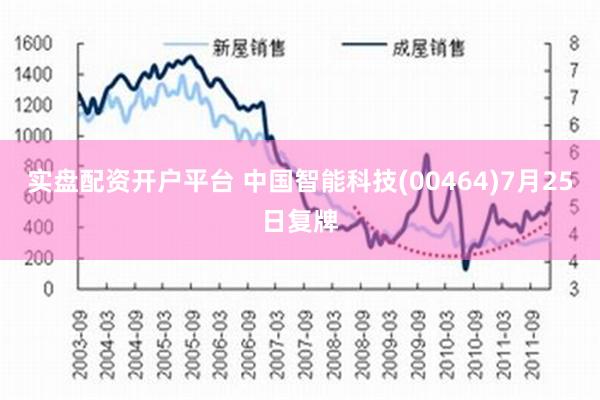 实盘配资开户平台 中国智能科技(00464)7月25日复牌