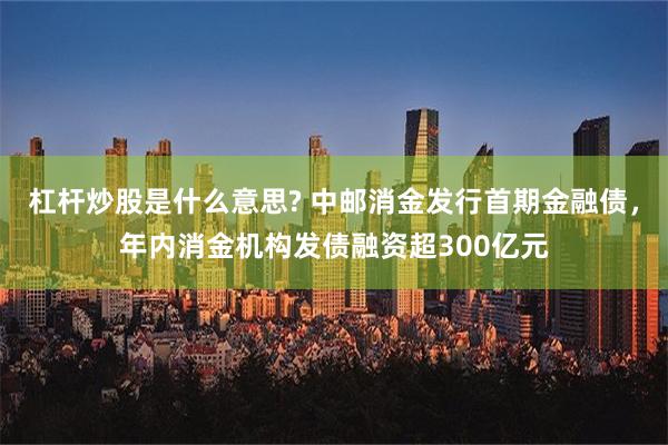 杠杆炒股是什么意思? 中邮消金发行首期金融债，年内消金机构发债融资超300亿元