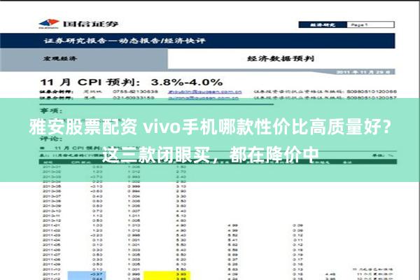 雅安股票配资 vivo手机哪款性价比高质量好？这三款闭眼买，都在降价中