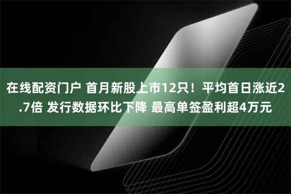 在线配资门户 首月新股上市12只！平均首日涨近2.7倍 发行数据环比下降 最高单签盈利超4万元